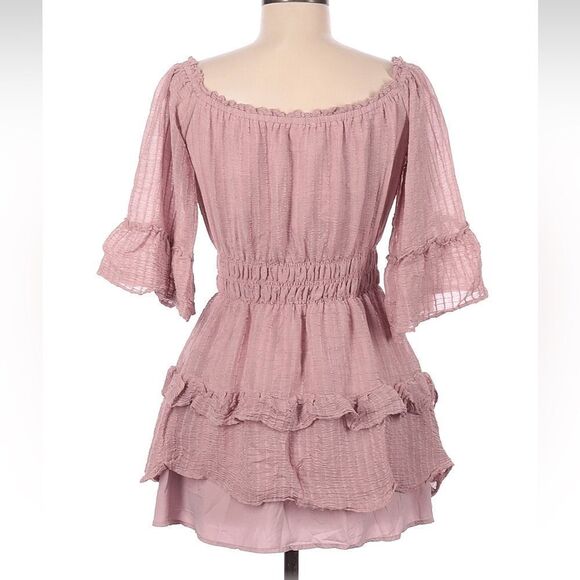 Lelis 3/4 sleeve ruffle and flowy blouse - Picture 2 of 7